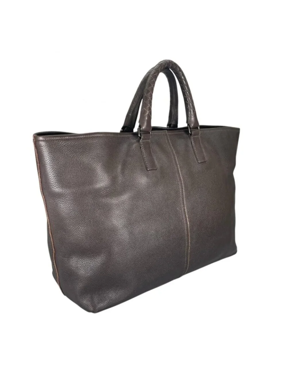 Bottega Veneta Intrecciato Tote Bag Leather Brown
